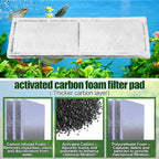 Pangda 12 Pcs Carbon Filter Foam Pads and Foam Filters Compatible with U3 Range of Internal Underwater Sponge Aquarium Underwater Filter Accessories for Internal Replacement Aquarium Fish Tank