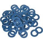 Mudder 30 Pieces Aluminum Engine Transmission Fluid Oil Crush Washers Drain Plug Gaskets, Compatible with Toyota, Scion Part 90430-12031