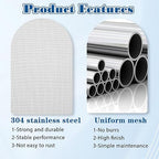 6 Pcs Stainless Steel Wire Mesh Sheet 20 Mesh Air Vent Fine Meshs 1mm Hole Woven Meshes Screen Metal Rodent Meshs Filter Panels for Vent Window Screen Meshes Cage Filter (21 X 15cm)