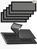 6-Pack Black Magnetic Vent Covers 7x11 Inch - Universal Fit for Floor, Wall & Ceiling Registers (7"-8" Width x 11"-12"Length) | High Airflow Mesh Design | Tool-Free Easy Installation