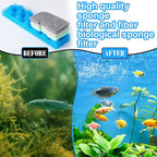 40 Pcs Replacement Filter Media Kit Compatible with Fluval 406/407, Aquarium Filters Set Including 4 Biological Foams, 36 Ammonia/Phosphate/Nitrite Remover