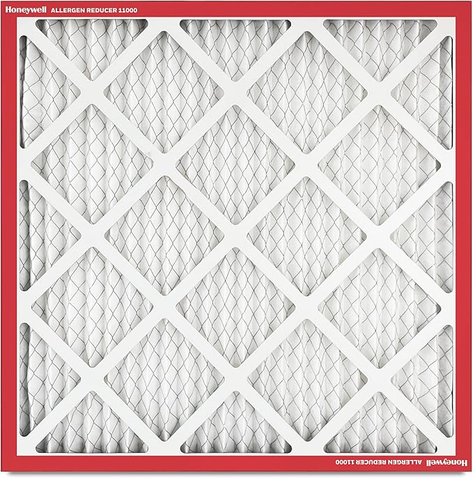Honeywell 12x12x1 MERV 11 Allergen Reducer 11000 Electrostatic Pleated HVAC AC Furnace Air Filter (12-Pack) | Replacement Filter for Home Use | Made in USA