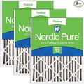 Nordic Pure 25x25x2 (Actual Size: 24 1/2 x 24 1/2 x 1 3/4) Pleated MERV 13 Air Filters 3 Pack