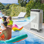 VEVOR Evaporative Air Cooler,2100 CFM 13X34 inch Air Cooler,3 Speeds and 12H Timer Portable Air Conditioner,Energy-Saved Swamp Cooler for party,pool and patio,7 Gal Water Tank & 750 Sq.Ft
