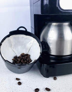 Cloth Reusable Basket Coffee Filter (Size #2) - Made in Canada of Hemp and Organic Cotton - Zero Waste, Eco-Friendly, Natural Filter fis most Automatic Coffee Makers