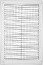 Vent Systems 6" x 10" Inch (Opening Dimensions) - Pack of 50 - Plastic White Soffit Vent Cover - Flat Rectangular Air Vent Grille - Air Vent Deflector - HVAC 8" x 12" Inch (Overall Dimensions)