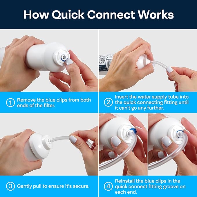 SpiroPure Inline Sediment Water Filter with 1/4" Quick-Connect, 2" x 10" (Case of 25)