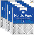 Nordic Pure 14x30x1 (13 15/16 x 29 15/16 x 3/4) Pleated MERV 12 Air Filters 6 Pack