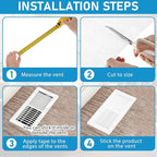Pangda Merv 13 Filter Material, 30 Ft² Cut to Fit Air Vent Filters for Clean Living Basic Dust and Pet Dander Pollen Smoke for Home Ac HVAC, Efficiency Breathable DIY Design