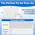 4-Pack Humidifier Filter Replacement for Honeywell HAC504 Filter A - Compatible with Honeywell HAC-504 HAC 504 AW Series Wicking Filters Model HAC-504AW HAC504AW HCM-300T HCM-350 Air Purifier Wick