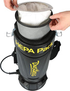 Dustless HEPA Back Pack Vacuum, Black