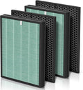 Filters Replacement Kit Compatible with BioGs 2.0 Filter Replacement, Air Clenaer to Remove Odor for Home and Large Room, 2x H13 True HEPA and 2x Carbon