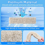 AQUANEAT Replacement Ammonia Reducer Pads Compatible with Aqueon QuietFlow 20 and 75 LED PRO Aquarium Power Filter (6)