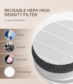 MelodySusie 2Pack Filter for HPro Nail Dust Collector
