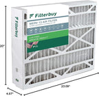 Filterbuy 21x23.5x5 Air Filter MERV 13 Optimal Smoke & Allergy Defense (1-Pack), Pleated HVAC AC Furnace Filters for Trane Perfect Fit & American Standard (Actual Size: 20.00 x 23.09 x 4.97)