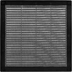Vent Systems 12'' x 12'' Inch Black Soffit Vent Cover - Pack of 100 - Flat Square Air Vent Louver - Grille Cover - Built-in Insect Screen - HVAC Vents for Bathroom, Home Office, Kitchen 12x12 Inch