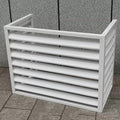 Freestanding Louvered Space Divider, outdoor garbage can enclosures, balcony air conditioning privacy cover, durable, noise reduction, suitable for gardens, balconies, walls, courtyards ( Color : THRE
