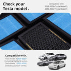 Air Conditional Replacement with Activated Carbon for Tesla Model 3/Y HEPA Cabin Air Filter Accessories 2016-2024 2025 Juniper Highland Upgraded Version(4 Pack)