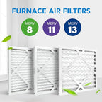 LotFancy 14x14x1 Air Filter MERV 8 4-Pack, Electrostatic Pleated Furnace & AC Filter, Captures Dust, Pet Hair, Pollen, Actual Size: 13.75"x13.75"x0.75"