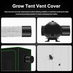 MELONFARM 6 inch Air Carbon Filter Smelliness Control with Australia Virgin Charcoal, Built-in 14cm Fan Low Nois and Speed Controller, Smelliness Scrubber for Inline Duct Fan, Grow Tent 6" x 13.4"