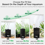 hygger Aquarium Sponge Filter 5-20 Gallon Small Fish Tank Filter for Turtle Breeding Fry Shrimp Snails Betta Air-Powered Filter with Reusable Biochemical Ball Spare Sponge Foam Filter