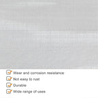 Stainless Steel Fine Wire Mesh Sheet 100 Mesh, 304 Woven Metal Cloth Screen, Filter Fabric Panel, Home Workshop Repair Use, Smooth Cut Edges