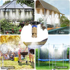 20pcs High Pressure Atomizer Nozzle Brass Misting Nozzles for Outdoor Cooling System, Landscaping, Greenhouse Irrigation, Air Humidification, Anti-Drip Fogging Spray Head(0.016"/0.4mm)