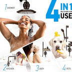 AquaHomeGroup 20 Stage Shower Head Filter with Vitamin C E A for Hard Water - High Output Filters to Remove Chlorine and Fluoride - 2 Cartridges Included - Consistent Flow Showerhead Filter