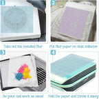 900 Sheets Nail Dust Collector Filter Paper, Disposable Dust Collector Sheet for Nails Tech Filter Sheet for Nail Vacuum Cleaner Supplies Nails Salon Accessories