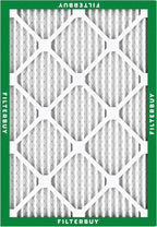 Filterbuy 17.5x21x1 Air Filter MERV 8 Essential Dust & Allergy Defense (4-Pack), Electrostatic Pleated HVAC AC Furnace Filters Replacement, Made in USA (Actual Size: 17.50 x 21.00 x 0.75)