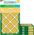 Filterbuy 14x36x1 Air Filter MERV 11 Superior Pet & Allergy Defense (6-Pack), Electrostatic Pleated HVAC AC Furnace Filters Replacement, Made in USA (Actual Size: 13.50 x 35.50 x 0.75)