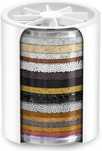 AquaHomeGroup 20-Stage Premium Shower Filter Replacement Cartridge with Spin Propeller 4-Pack (No Housing) - Water Filter Refill Compatible with Any Shower Filter of Similar Design 15 and 20 Stages
