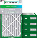 Filterbuy 20x32x4 Air Filter MERV 8 Essential Dust & Allergy Defense (5-Pack), Electrostatic Pleated HVAC AC Furnace Filters Replacement, Made in USA (Actual Size: 20.00 x 32.00 x 3.63)