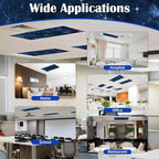 Fluorescent Light Covers - Classroom Covers for Ceiling Lights, 1 PCS 4 x 2 Feet Magnetic Light Filters, Classroom, Office Decor (Starry Sky)