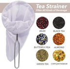 Tea Filter Reusable Stainless Steel Strainer, Friendly Using Durable, for a Healthier Tea Experience - Compatible with All Tea Types Includes Coffee Strainer Colador de Cafe Size 5.5 Inches