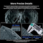 ANYCUBIC 2nd Gen Resin Technology ABS-Like Resin 2.0 Bundle, 3D Printer Resin with High Toughness, More Precise Details, Wide Compatibility for All LCD Resin 3D Printers (Grey, 4kg in Total)