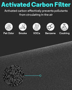 Leemone 2 Pack Blue Pure 311i Max Replacement Filter Compatible with Blue Pure 311i Max Air Purifier, Activated Carbon Filter