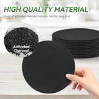Charcoal Filters for Compost Bucket, 12 Pack Compost Bin Filter, 6.7 inch Compost Filters for Countertop Bin, Fits Most Kitchen Compost Bins, Long-Lasting Odor Elimination
