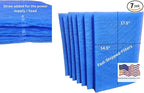 Fast-Shipped-Filters 7 Pack 16x20 Replacement Filter Pads Designed to Fit with MicroPower Guard One Hour Air Cleaner Refill Blue (7, Blue, 16x20)