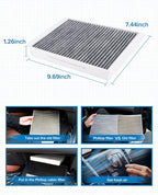 PHILTOP Cabin Air Filter, ACF072 (CF11719) Replaces for C300, C400, C43, CLS450, CLS53, E400, E43, GL350, GL450, GL63, GLC300, GLC350e, GLE300D, GLE350D, GLS350D, ML250, ML350 Filter