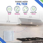 Bagean Stove Hood Vent Filter 11.8" x 14.3" BPS1FA30 - Compatible with NuTone Allure & Broan Range Hood Filter Replacement 99010299 - Fits QS1 QS2 30" Hoods - Blocks Grease & Filters Oven Air (1-Pk)