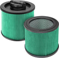Fette Filter - DXVC4003 Premium HEPA Cartridge Filter Replacement Compatible with DeWalt DXV04T DXV05P DXV05S DXV08S DXV06G for 4 Gallon Wet Dry Vacuum - Pack of 2
