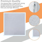 S99010316 Range Hood Grease Vent Filter 11 1/4" x 11 3/4" 4 Pack for Broan Range Hoods Replacement Model WA65AF, NTK7450000, 990721400A