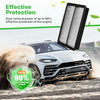 Engine+Cabin Air Filters Fit 2015 2016 2017 2018 2019 Hyundai Sonata 2.4L (Gas) Not for Hybrid Engine Air Filter Replacement Automotive Accessories CF12151 CA11942