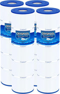 Cryspool® 07077 Filter Compatible with CCP420, Clean and Clear Plus 420, PCC105-PAK4, R173576, C-7471, 178584, 817-0106, FC-6470, 4×105 Sq. Ft Pool Filter Cartridges, L×OD: 26-1/16"×7”, 4 Pack