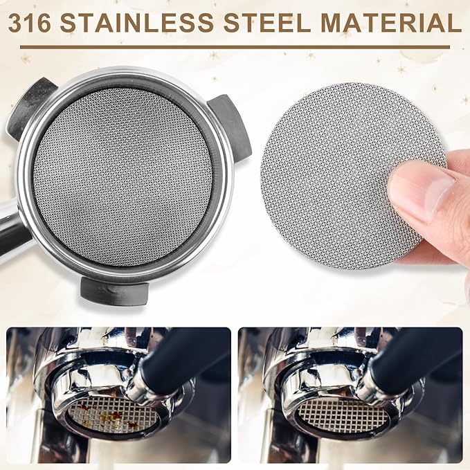 54mm12 Magnetic Dosing Funnel, Espresso Dosing Funnel Aluminum Magnetic Portafilter Funnel with 2 Mesh Filter Coffee Dosing Ring for Kitchen Coffee Shop