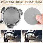 54mm12 Magnetic Dosing Funnel, Espresso Dosing Funnel Aluminum Magnetic Portafilter Funnel with 2 Mesh Filter Coffee Dosing Ring for Kitchen Coffee Shop