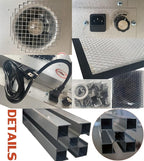 INTSUPERMAI Vertical Laminar Flow Hood Air Flow Clean Bench Workstation with HEPA Aluminum Blade Fan Rated Air Volume 706cfm Dust Free Room Workshop for Dust Free Work Operatiom 110V