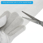 PATIKIL 40" L x 10" W Woven Wire Mesh, 12 Mesh 316L Stainless Steel Air Vent Filter Screen for Window Security Vent Cover Filtration Animals Fence