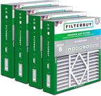 Filterbuy 20x20x5 Air Filter MERV 8 Essential Dust & Allergy Defense (4-Pack), Pleated HVAC AC Furnace Filters for Amana, Coleman, Goodman, Maytag, York, and More (Actual Size: 20.25 x 20.75 x 5.25)